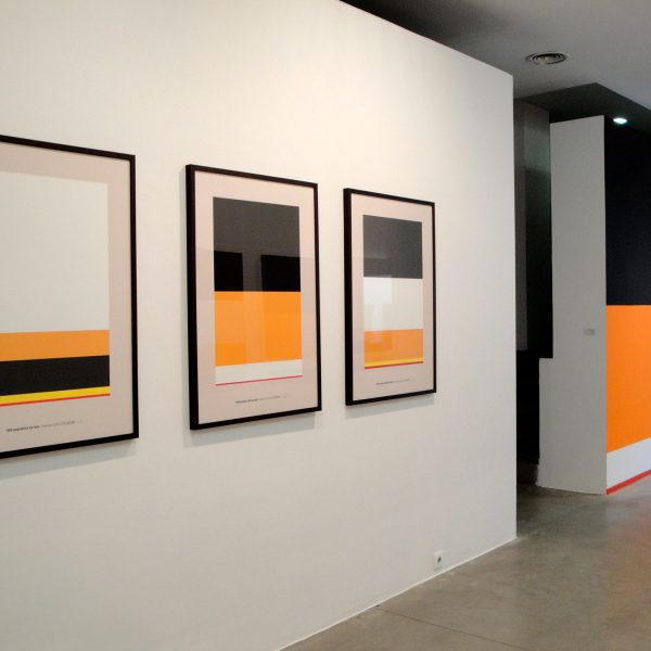 Vista de la instalación en Galería Blanca Soto, Madrid, 2010
