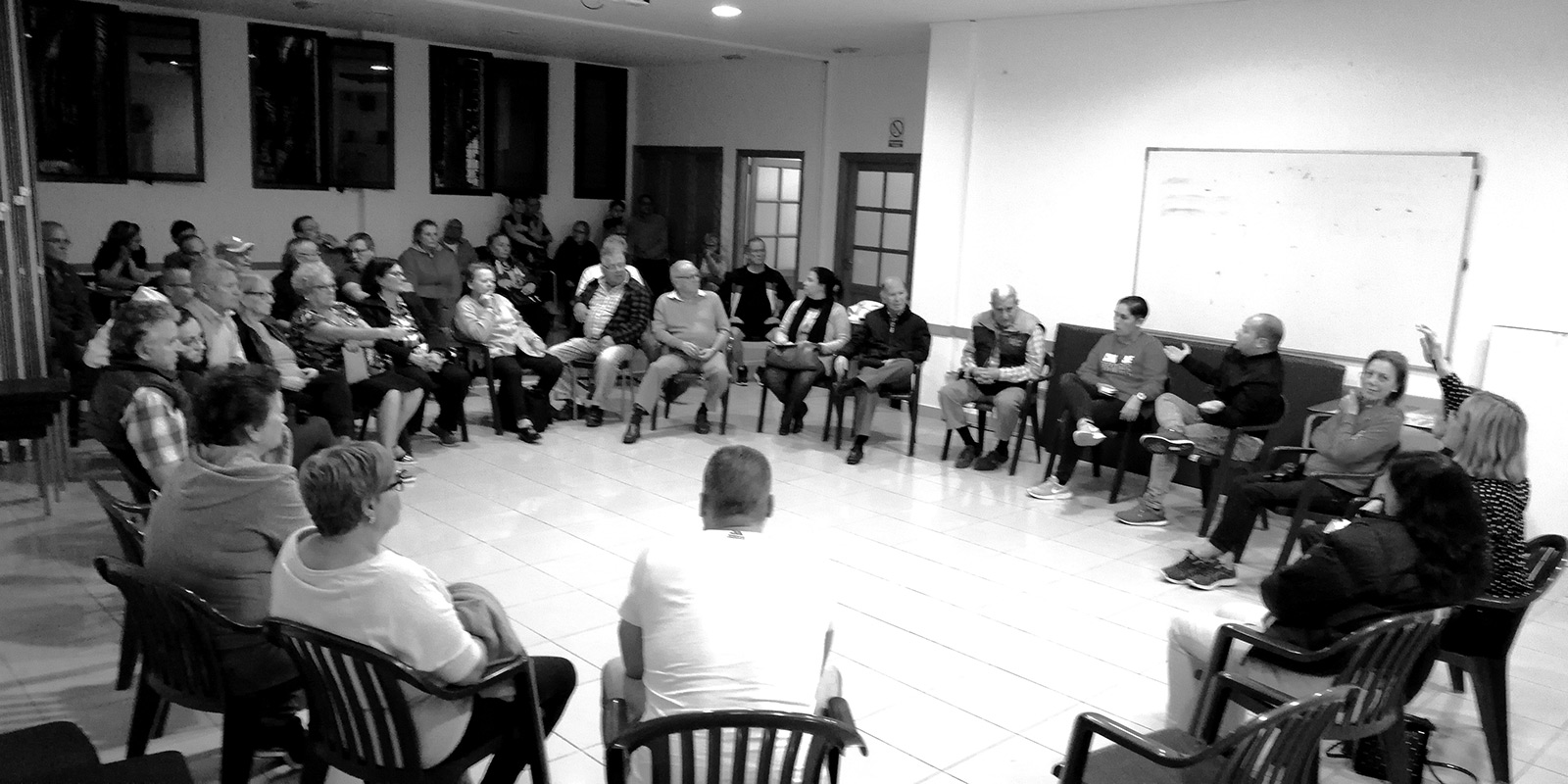 «La Hoya Horizontal», 2018, instituting assembly meeting.
